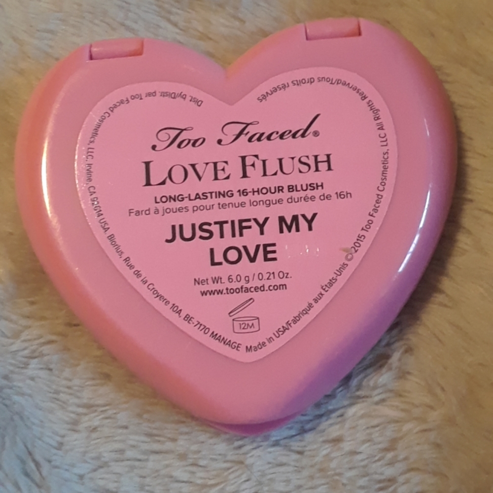 Unused Too Faced Love Flush Justify My Love Blush